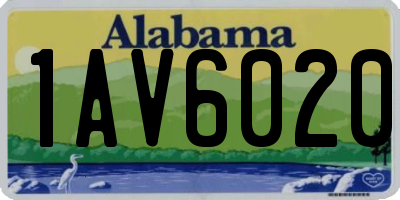 AL license plate 1AV6020