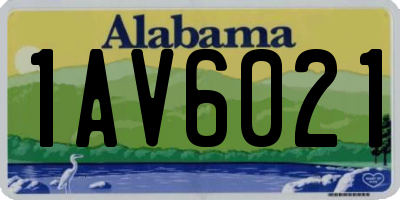 AL license plate 1AV6021