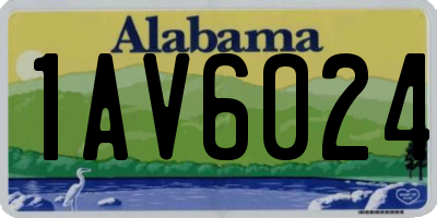 AL license plate 1AV6024