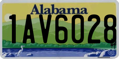 AL license plate 1AV6028