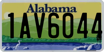 AL license plate 1AV6044