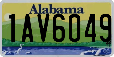AL license plate 1AV6049