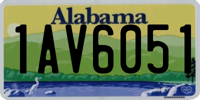 AL license plate 1AV6051
