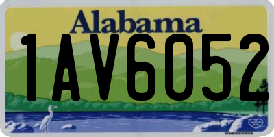 AL license plate 1AV6052