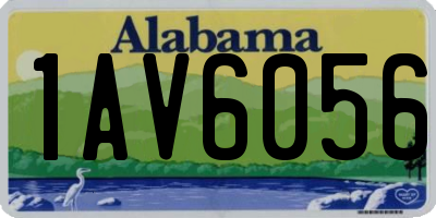 AL license plate 1AV6056