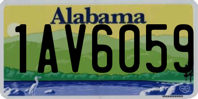 AL license plate 1AV6059