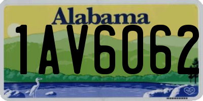 AL license plate 1AV6062