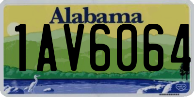 AL license plate 1AV6064