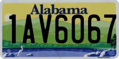 AL license plate 1AV6067