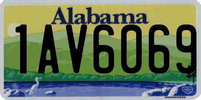 AL license plate 1AV6069