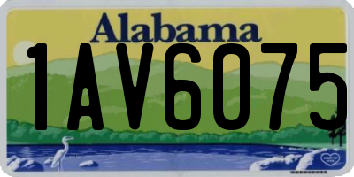 AL license plate 1AV6075