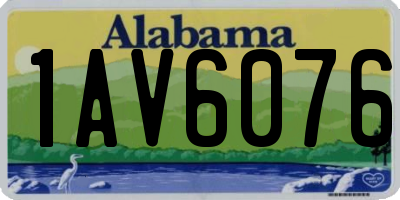 AL license plate 1AV6076