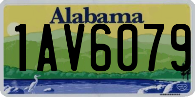 AL license plate 1AV6079