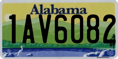 AL license plate 1AV6082