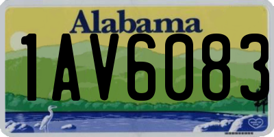 AL license plate 1AV6083