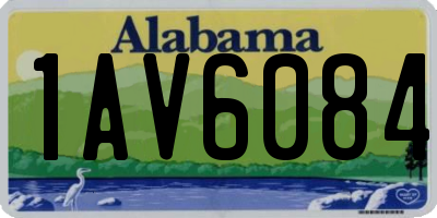 AL license plate 1AV6084