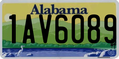 AL license plate 1AV6089