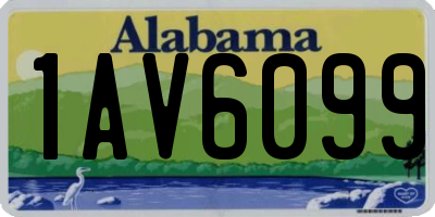 AL license plate 1AV6099