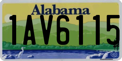 AL license plate 1AV6115