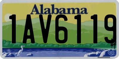 AL license plate 1AV6119