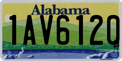 AL license plate 1AV6120