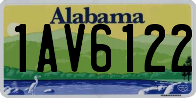 AL license plate 1AV6122