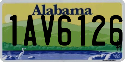 AL license plate 1AV6126
