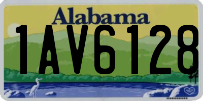 AL license plate 1AV6128