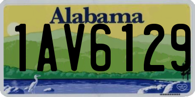AL license plate 1AV6129