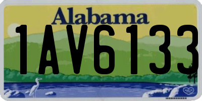 AL license plate 1AV6133