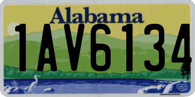 AL license plate 1AV6134