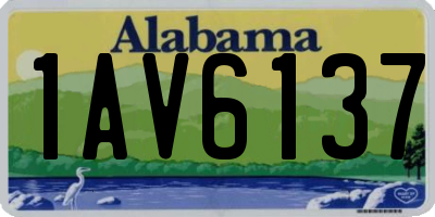 AL license plate 1AV6137