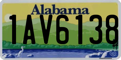 AL license plate 1AV6138