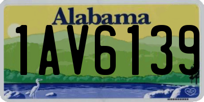 AL license plate 1AV6139