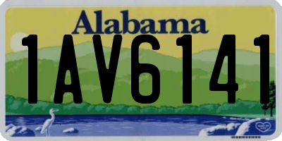 AL license plate 1AV6141