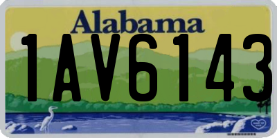 AL license plate 1AV6143