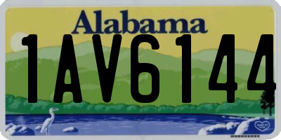 AL license plate 1AV6144