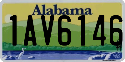 AL license plate 1AV6146