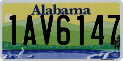 AL license plate 1AV6147