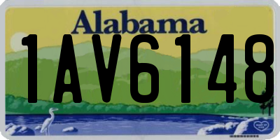 AL license plate 1AV6148