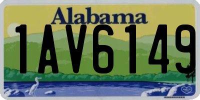 AL license plate 1AV6149