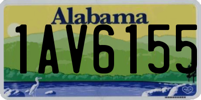 AL license plate 1AV6155