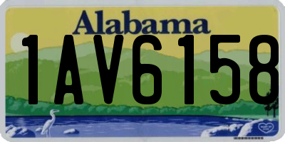 AL license plate 1AV6158