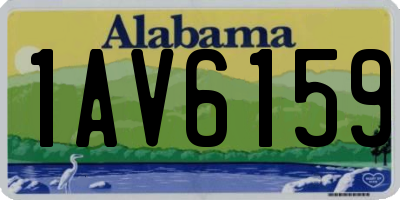 AL license plate 1AV6159