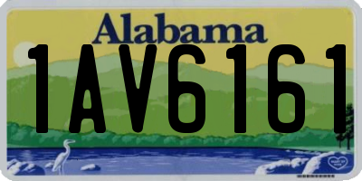 AL license plate 1AV6161