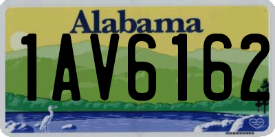 AL license plate 1AV6162