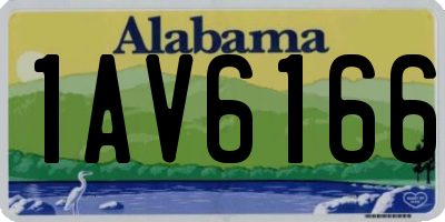 AL license plate 1AV6166