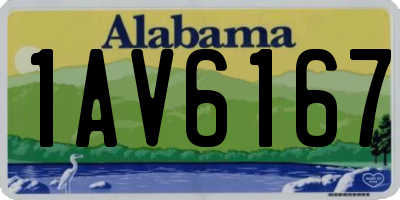 AL license plate 1AV6167