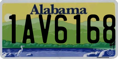 AL license plate 1AV6168