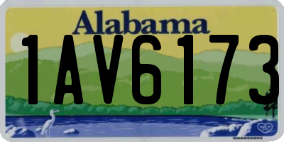 AL license plate 1AV6173